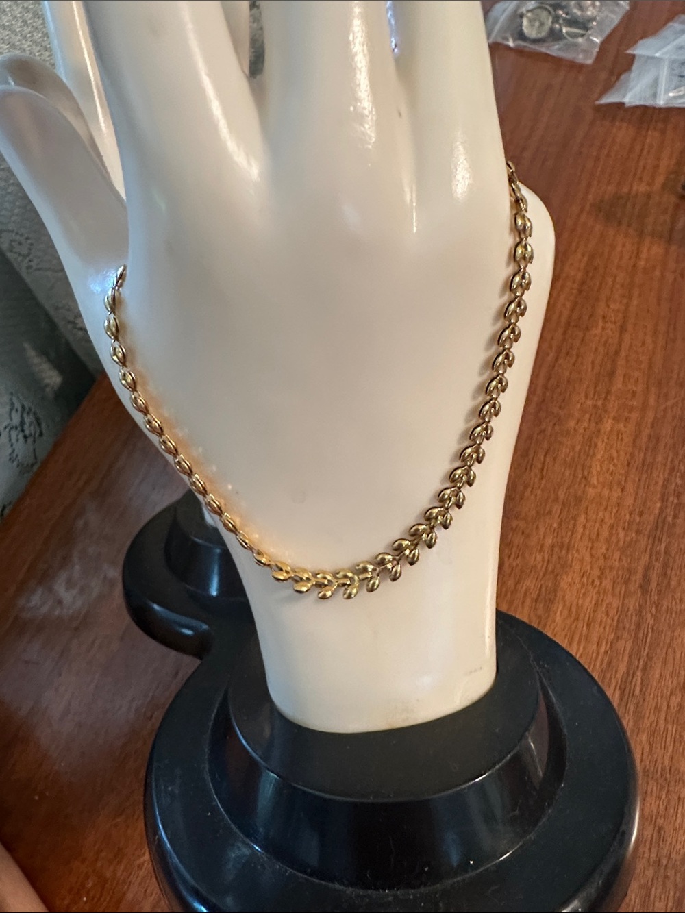 Delicate Gold Tone Chain Link Bracelet